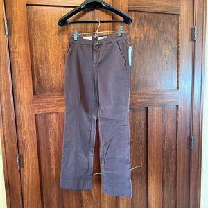 Lila Ryan chocolate wide leg pants NWT